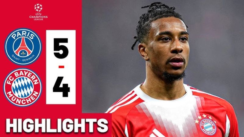 PSG vs Bayern Munich (5-4): Đại Tiệc 9 Bàn Thắng Phá Đảo Lịch Sử Champions League