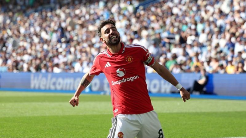 MU thắng Brighton 3-0 nhờ siêu phẩm Fernandes, bảo toàn tỷ số đến hết trận.
